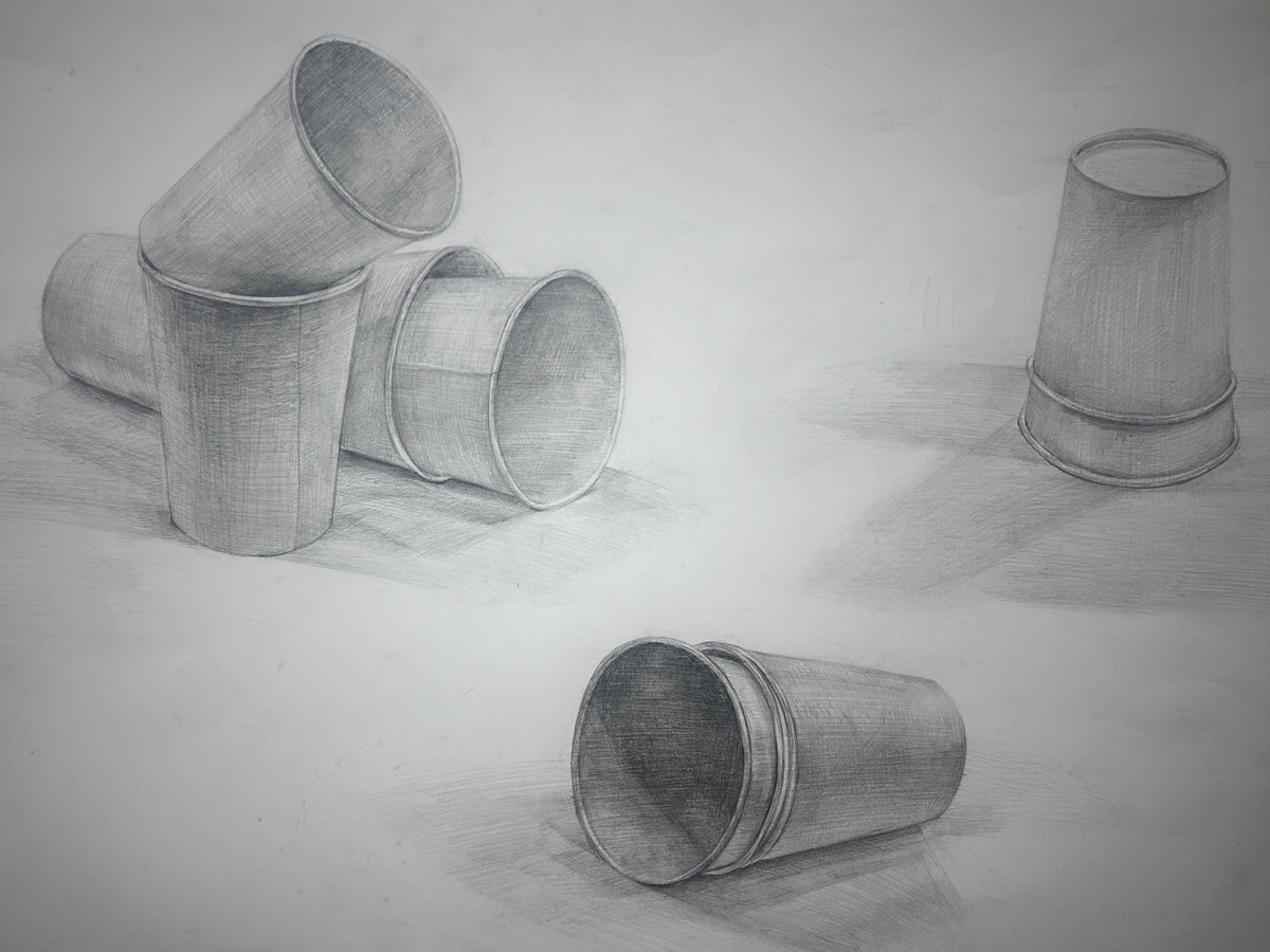 纸杯组合(多物体关系)